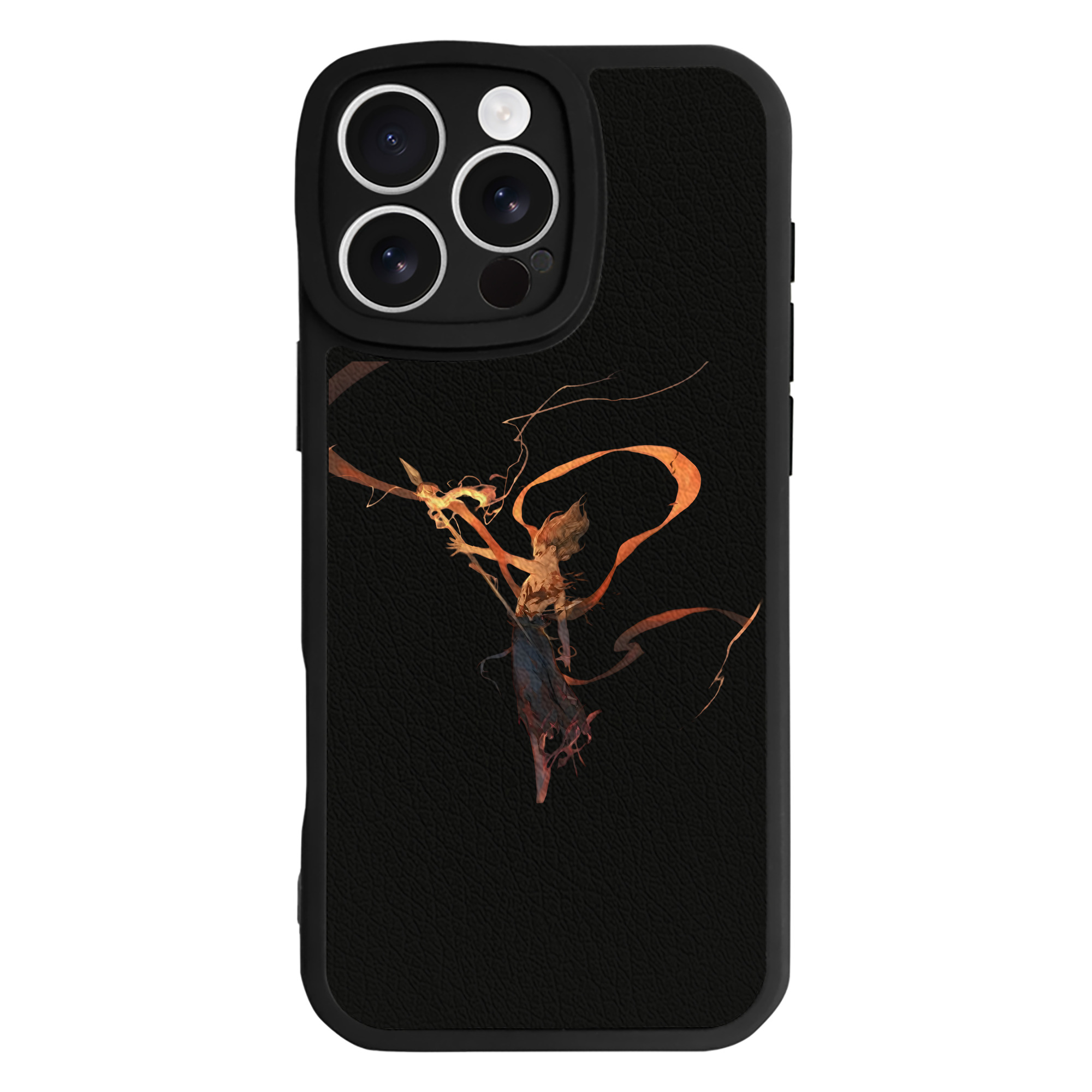 （画像用） Ne Zha 2 ナタ 魔童の大暴れ 【iPhone 16シリーズ対応】シリコンスマホケース（レザー調） 材質：シリコン